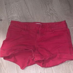 pink old navy jean shorts